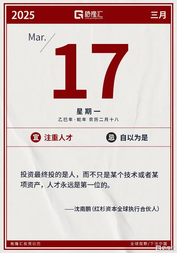 早报 (03.17）| 事关提振消费，中办、国办发文！多家上市公司遭“3·15晚会”间接点名；中东再燃战火，特朗普下令攻击胡塞武装