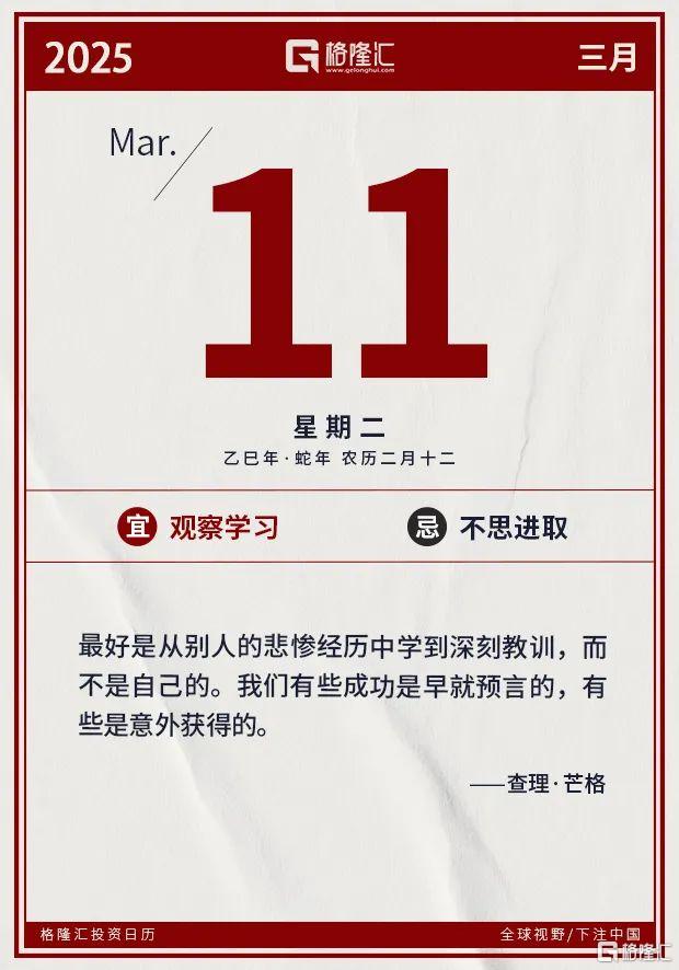 早报 (03.11）| 美股“惊魂夜”！道指狂泻近900点，特斯拉暴跌超15%！多家企业打响反加班之战；广东重磅发布，事关AI、机器人