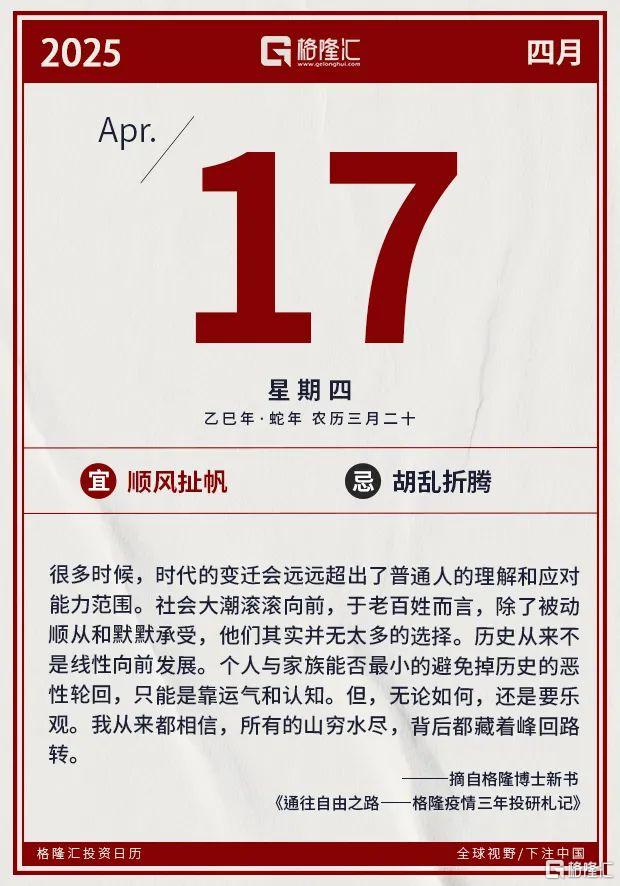 早报 (04.17）| 鲍威尔“不救市”！美股狂泻，英伟达一夜蒸发1.3万亿元；美国加州“抗命”特朗普；OpenAI最强王炸来了