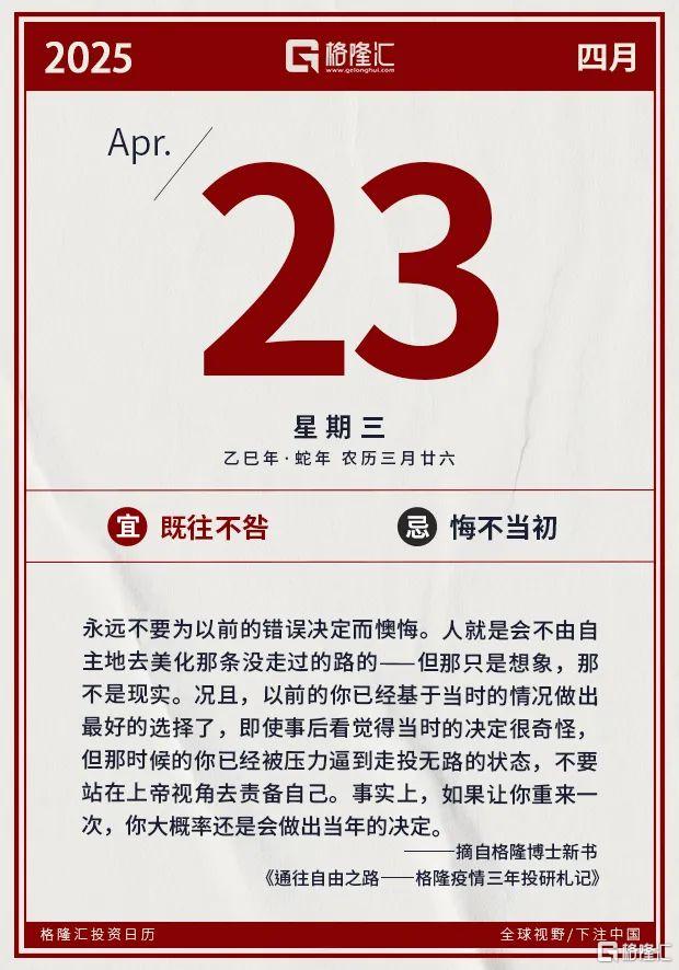 早报 (04.23）| 特朗普服软了！无意解雇鲍威尔，但应该降息；特斯拉一季度净利润锐减71%；电商将全面取消“仅退款”