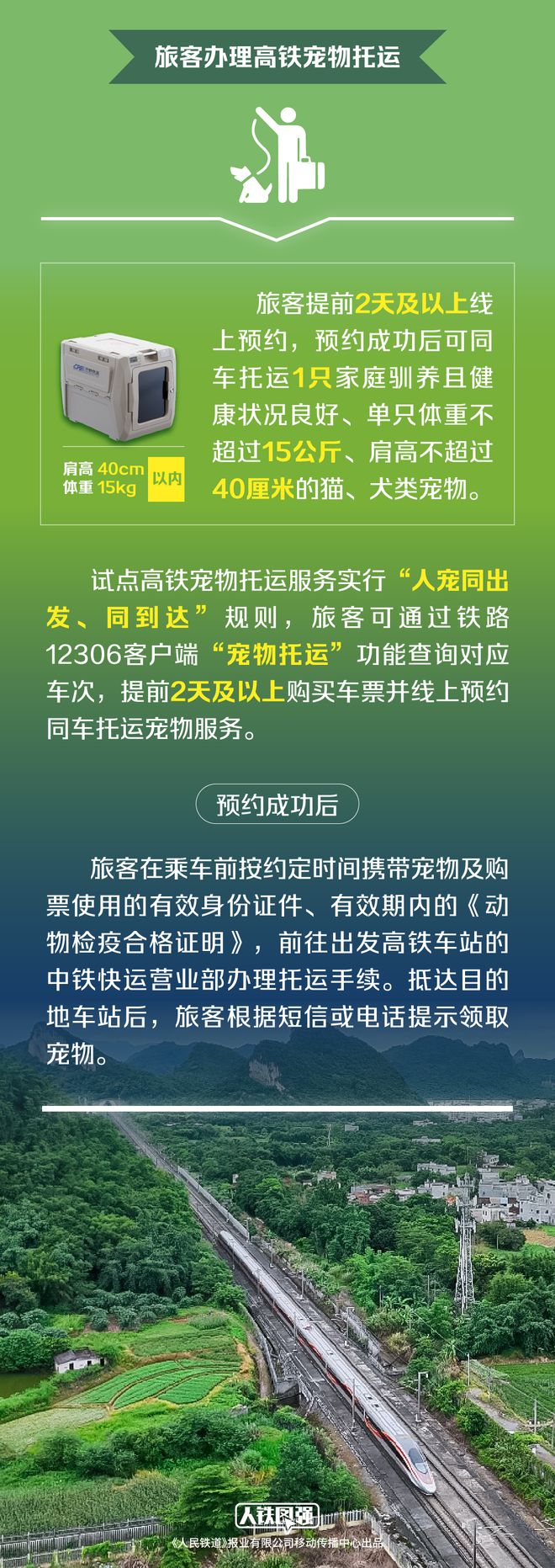宠物可以坐火车了！今天开始试行
