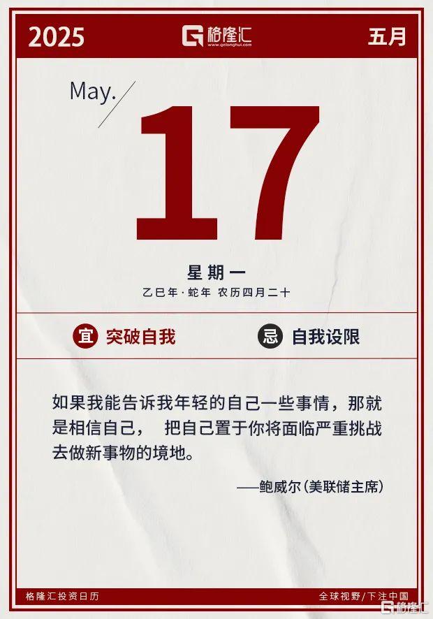 早报 (05.17）| 突发！穆迪下调美国信用评级；俄乌又“谈崩”？乌官员：毫无成果；李蓓清仓式减持银行股