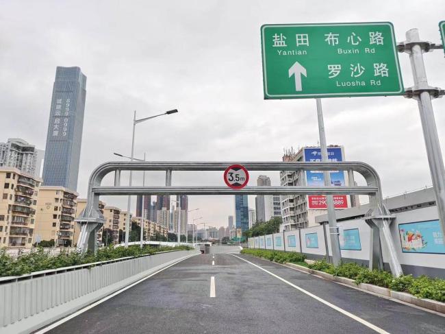 深圳春风隧道即将通车 限高3.5米小客车专用