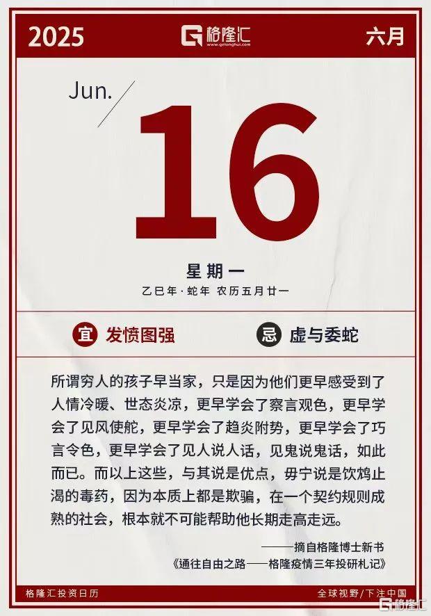 早报 (06.16）| 突发！以伊冲突急剧升级，特朗普暗示美国将下场？A股指数今日迎重大调整；深圳有望试点红筹股二次上市