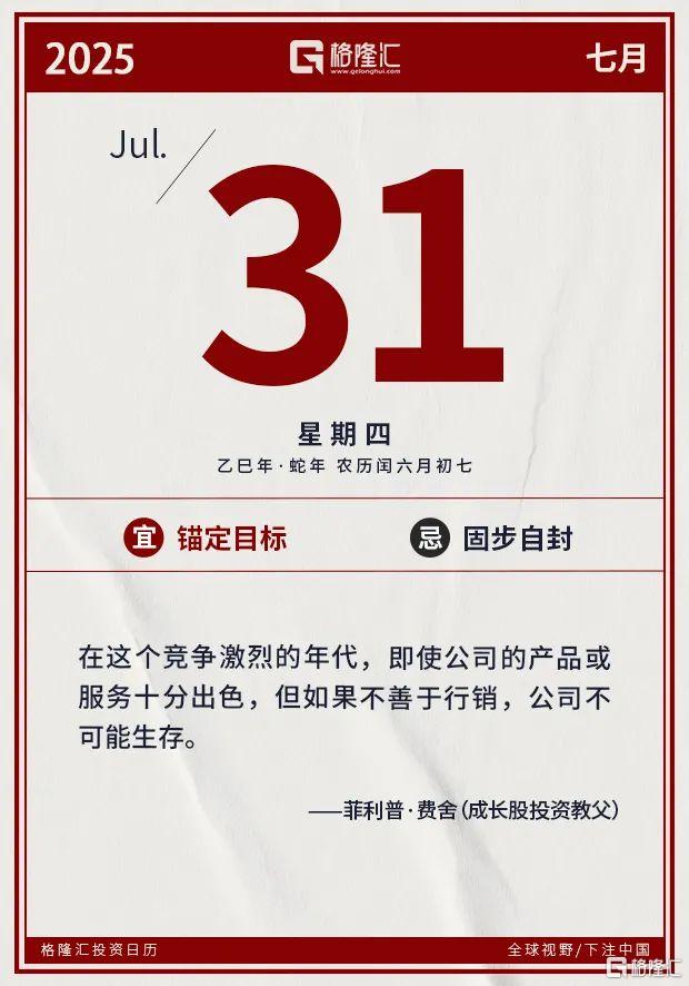 早报 (07.31）| 50%关税！特朗普突然宣布；美联储继续按兵不动，鲍威尔深夜发声；900亿元育儿补贴最新消息