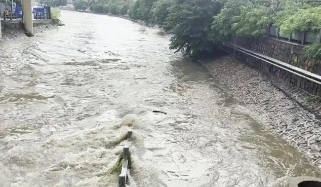 郑州暴雨大街上水位齐腰 城市看海惊心动魄