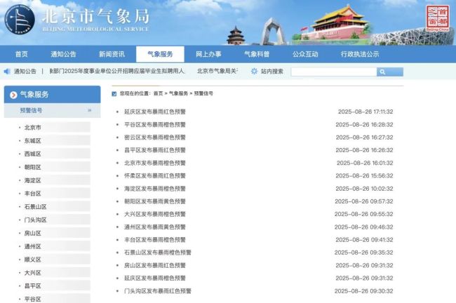 今天早点回家！暴雨红色预警！北京紧急提醒